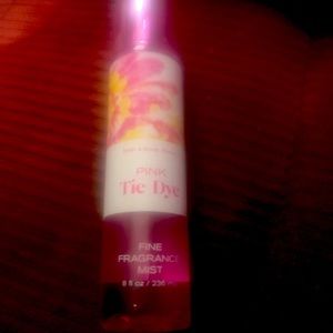 Pink tie dye Bath and Body works